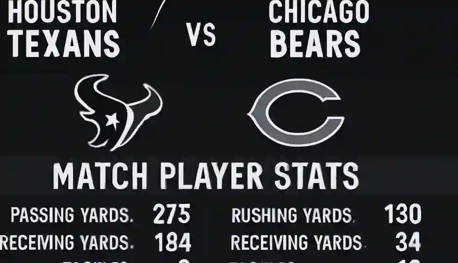 Houston Texans vs Chicago Bears Match Player Stats