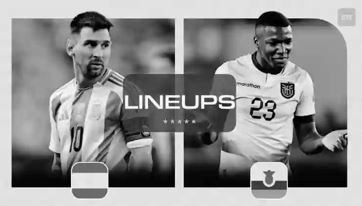 Argentina National Football Team vs Ecuador National Football Team lineups